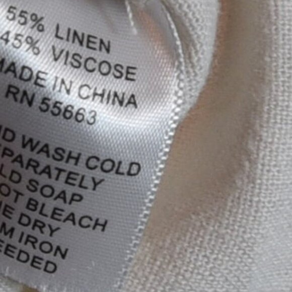 Tahari Linen Blend Embroidered Balloon Sleeve Blouse L Boho Cottagecore - Picture 4 of 8